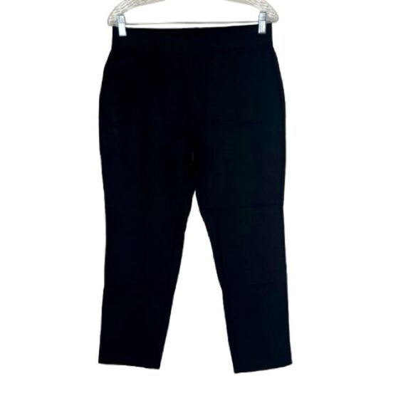 MICHAEL Michael Kors Comfort Solid Knit Pull-On Straight Leg Capri Pants SZ L - Picture 1 of 11